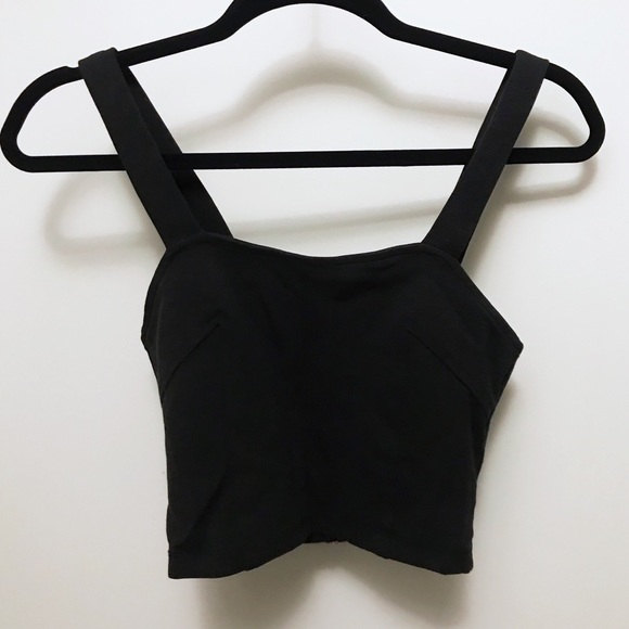 2/$15 💛 NWOT Brandy Melville Crop Cutout Top - Picture 1 of 3